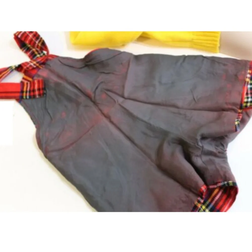 Neiman Marcus Vintage Red Plaid Shortall Size 2T 3T 4T 4